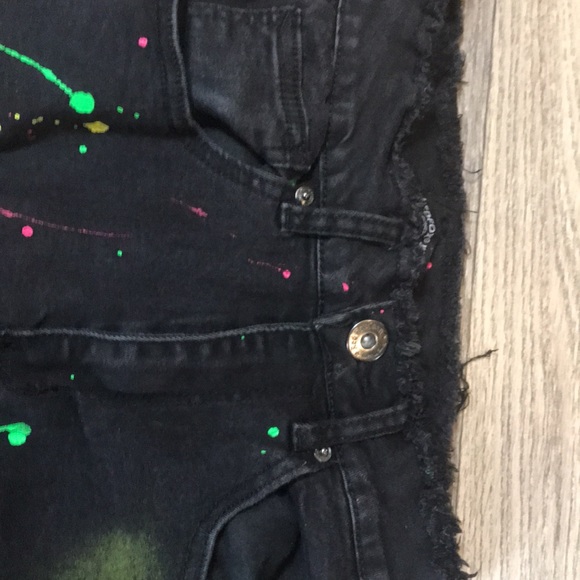 RedFox Jeans Womans Black Paint Splatter Jeans Poshmark
